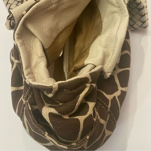 Dana Buchman Brown & Cream Animal Print Women's Large Handbag-Mobwife - Picture 10 of 15